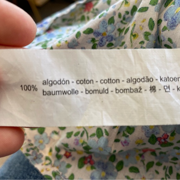 NWT Zara Baby Floral Button-Up Blouse Top - Easter Dress size 6-9 mo - Picture 7 of 9